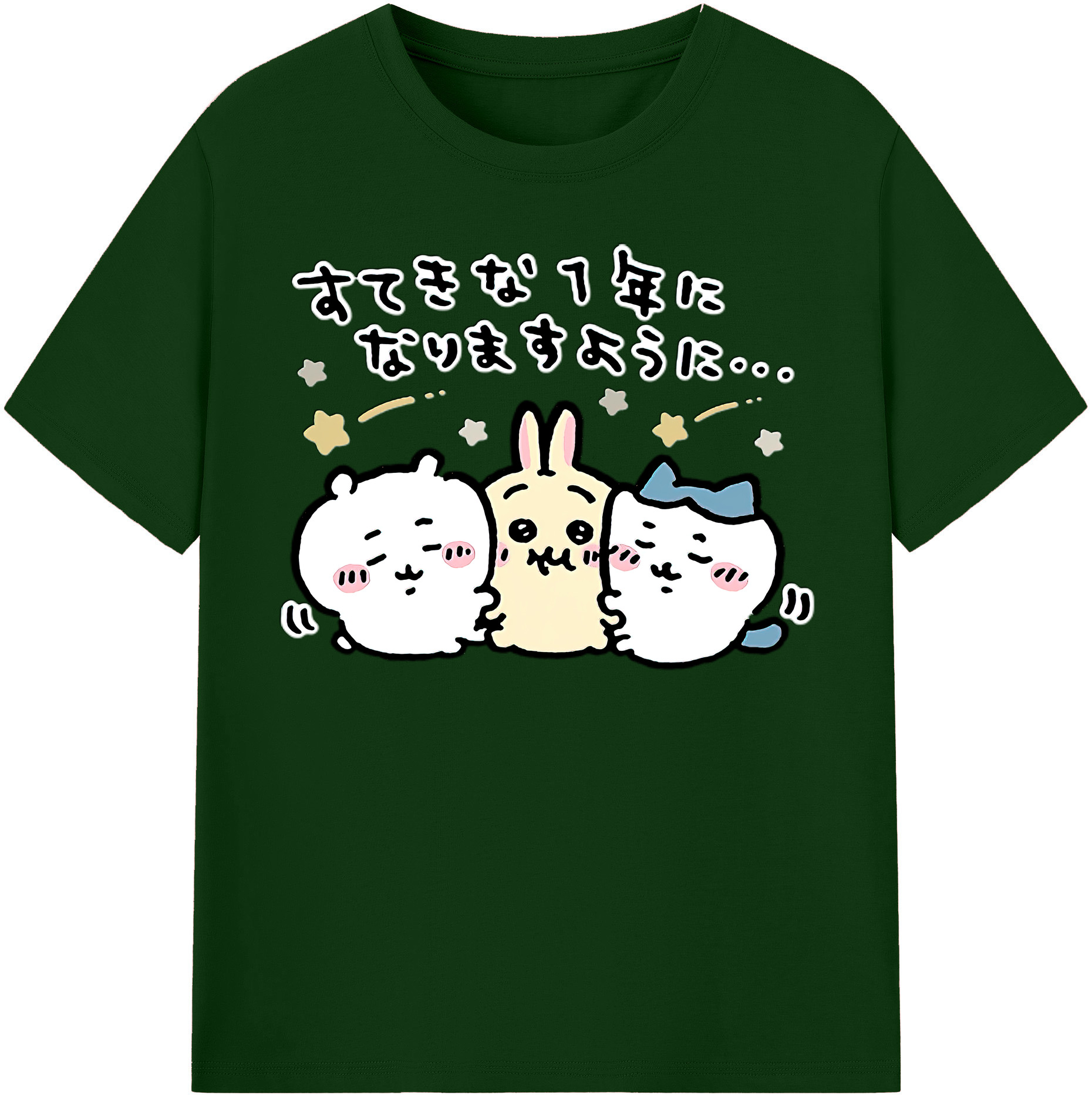 （画像用） ちいかわ ちいかわ Chii-kawa chiikawa 綿100％半袖Tシャツ（フロントプリント）